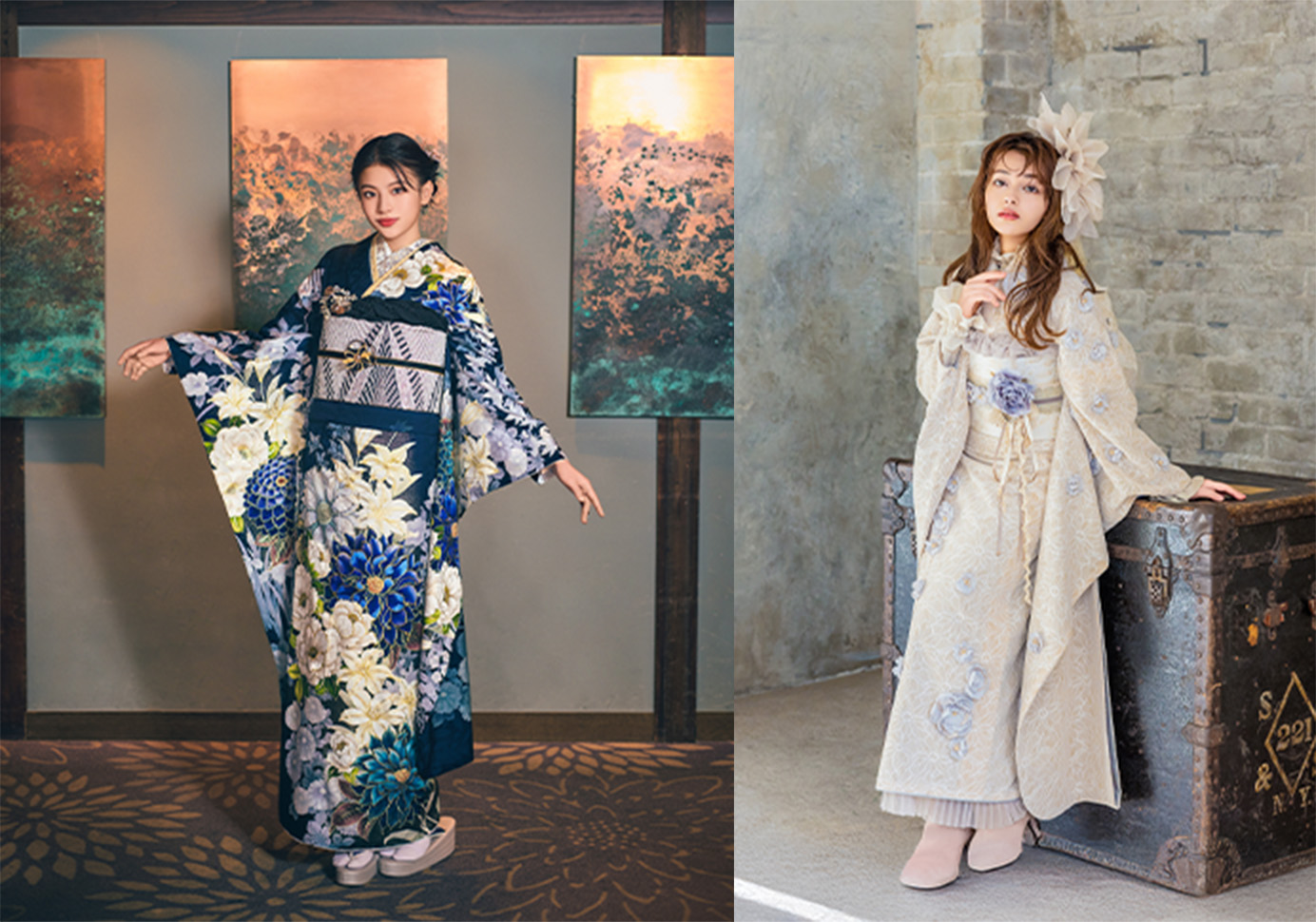 【高身長】【小柄】【プラスサイズ】\レンタル振袖のサイズでお悩みの方/新作振袖オーダーレンタル［お仕立て無料］