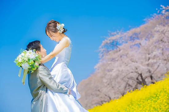 フォトウェディング ロケーションス２ / 桜｜写真撮影だけの結婚式がしたい方にぜひ知ってもらいたい！拘りのフォトウェディングをご紹介！期間限定キャンペーンも開催中！｜林写真館(埼玉県久喜市)フォトウェディング