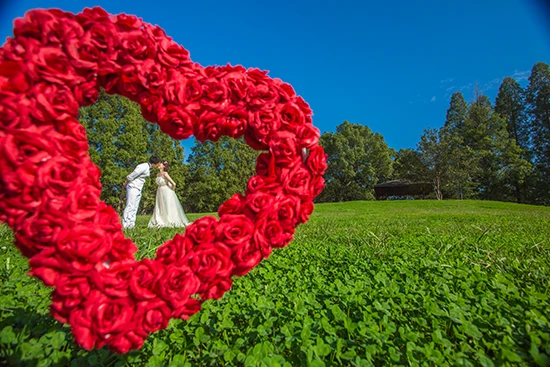 フォトウェディング ロケーションス１６ / ハート｜拘りぬいた撮影技術で花嫁さんの魅力を引き出す最高のフォトウェディング！写真だけの結婚式、撮影のみの結婚式をご検討の方必見｜林写真館(埼玉県久喜市)フォトウェディング